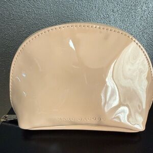 Marc Jacobs Glossy Beige Cosmetic Bag